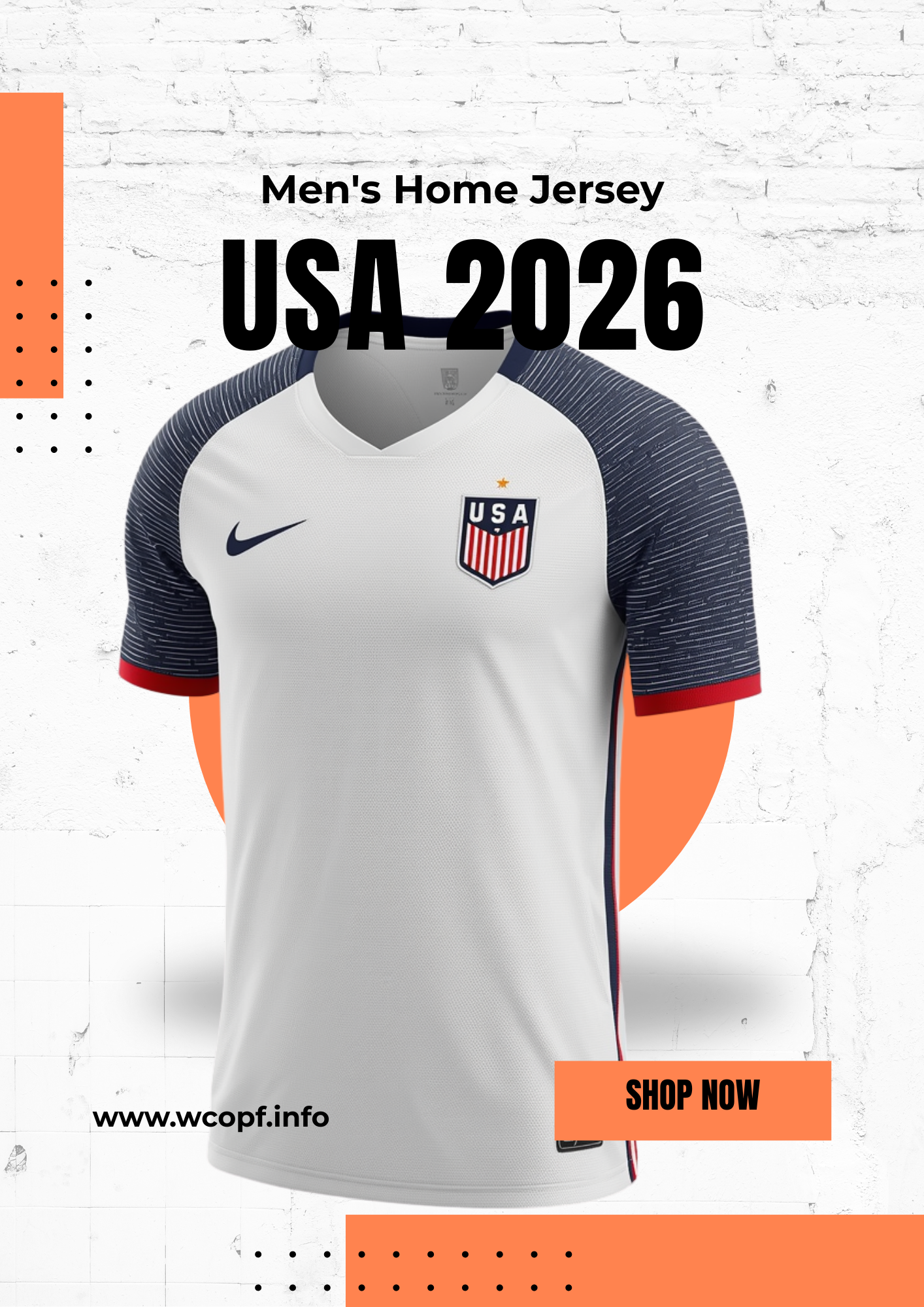 USA 2026 Home Jersey - Men's